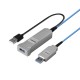 Lindy 43345 câble USB USB 3.2 Gen 1 (3.1 Gen 1) 30 m USB A 2 x USB A Bleu, Argent