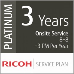 Ricoh Contrat de Service Platine de 3 ans (Production Moyen Volume)