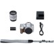 Canon EOS 250D + EF-S 18-55mm f/4-5.6 IS STM Kit d'appareil-photo SLR 24,1 MP CMOS 6000 x 4000 pixels Argent