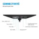 HP E24mv G4 écran plat de PC 60,5 cm (23.8") 1920 x 1080 pixels Full HD Noir, Argent