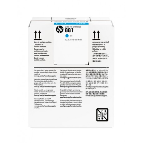 HP 881 cartouche d'encre Latex cyan 5 litres