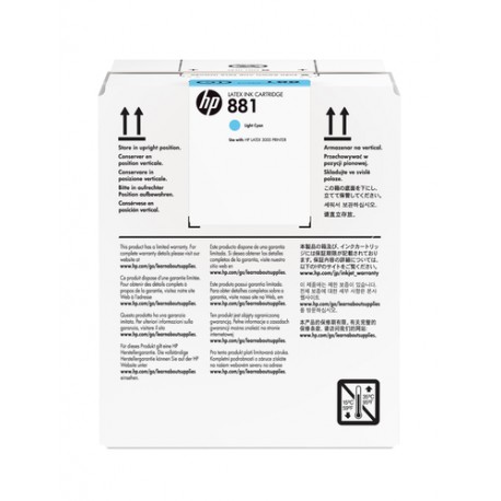 HP 881 cartouche d'encre Latex cyan clair 5 litres