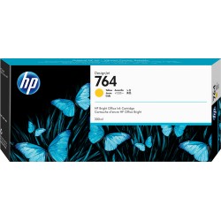HP 764 cartouche d'encre DesignJet jaune, 300 ml