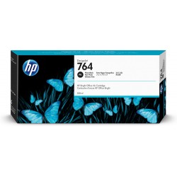 HP 764 cartouche d'encre DesignJet noir photo, 300 ml