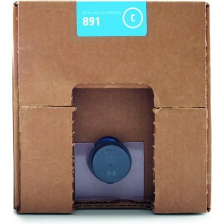 HP 3M 891 10-liter Cyan Latex Ink Cartridge