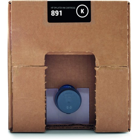 HP 3M 891 10-liter Black Latex Ink Cartridge