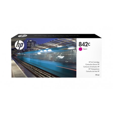 HP 842C cartouche d'encre PageWide XL magenta, 775 ml