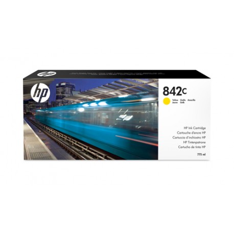 HP 842C cartouche d'encre PageWide XL jaune, 775 ml