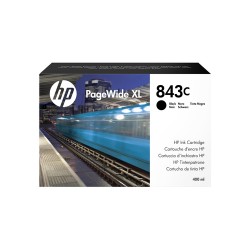 HP Cartouche d'encre PageWide XL 843C noire de 400 ml