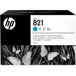 HP Cartouche d'encre Latex 821 cyan de 400 ml