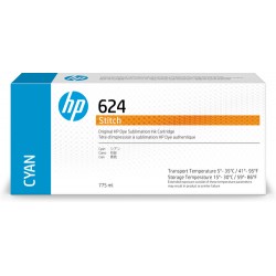 HP 624 Cartouche d'encre Stitch à sublimation thermique, cyan, 775 ml