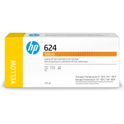 HP 624 Cartouche d'encre Stitch à sublimation thermique, jaune, 775 ml