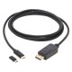 Tripp Lite U444-006-DP-BD câble vidéo et adaptateur 1,83 m USB Type-C DisplayPort Noir