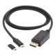 Tripp Lite U444-003-DP-BD câble vidéo et adaptateur 0,91 m USB Type-C DisplayPort Noir