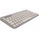 Logitech K380 clavier Universel Bluetooth AZERTY Français Sable