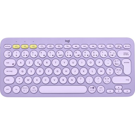 Logitech K380 clavier Universel Bluetooth AZERTY Français Lavande