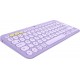 Logitech K380 clavier Universel Bluetooth AZERTY Français Lavande