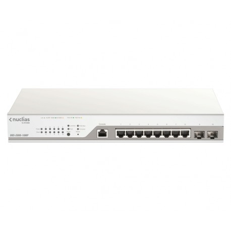 D-Link DBS-2000-10MP/E commutateur réseau Géré L2 Gigabit Ethernet (10/100/1000) Connexion Ethernet, supportant l'alimentation v