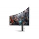 Samsung G93SC écran plat de PC 124,5 cm (49") 5120 x 1440 pixels Dual QHD OLED Argent