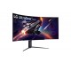 LG 45GR95QE-B écran plat de PC 113 cm (44.5") 3440 x 1440 pixels Wide Quad HD OLED Noir