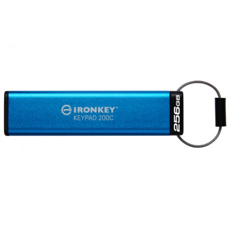 Kingston Technology IronKey Keypad 200C USB-C de 256 Go, FIPS 140-3 niveau 3 (en attente) AES-256