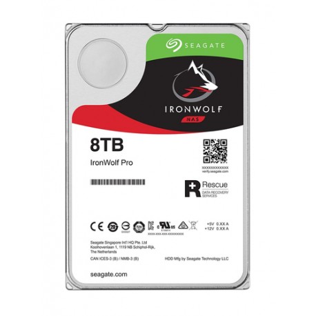 Seagate IronWolf Pro ST8000NE001 disque dur 8 To 7200 tr/min 256 Mo 3.5" Série ATA III