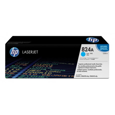 HP 824A toner LaserJet cyan authentique