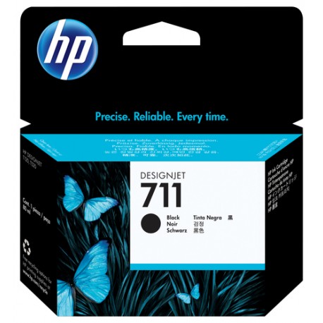 HP 711 cartouche d'encre DesignJet noir, 80 ml