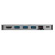 Targus DOCK414EU station d'accueil Avec fil USB 3.2 Gen 1 (3.1 Gen 1) Type-C Noir, Argent