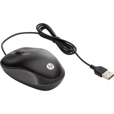 HP USB Travel Mouse souris Voyage Ambidextre USB Type-A Optique 1000 DPI