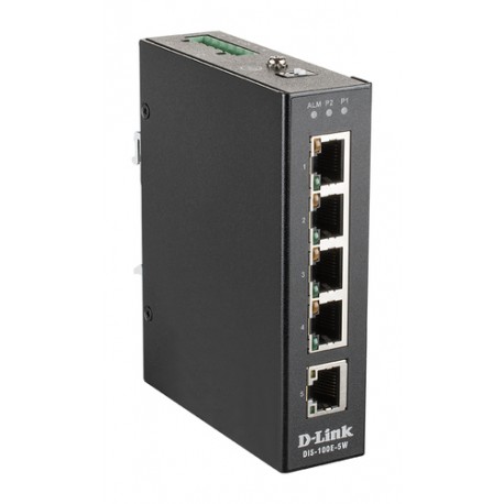 D-Link DIS-100E-5W commutateur réseau Non-géré L2 Fast Ethernet (10/100) Noir