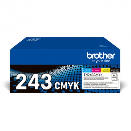 Brother TN-243CMYK - Cartouches de toner originales - Pack 4 toners