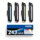 Brother TN-243CMYK - Cartouches de toner originales - Pack 4 toners