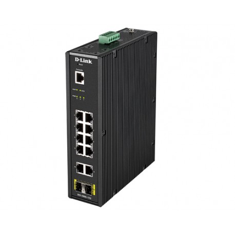 D-Link DIS-200G-12S commutateur réseau Géré L2 Gigabit Ethernet (10/100/1000) Noir