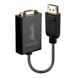 Lindy 41006 câble vidéo et adaptateur 0,15 m VGA (D-Sub) DisplayPort Noir