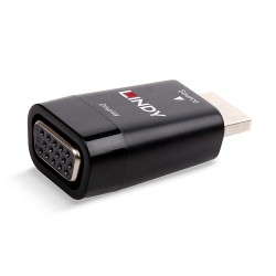 Lindy 38194 changeur de genre de câble HDMI Type A (Standard) VGA Noir