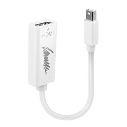 Lindy 41719 câble vidéo et adaptateur Mini DisplayPort HDMI Blanc