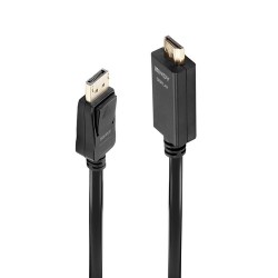 Lindy 36923 câble vidéo et adaptateur 3 m DisplayPort HDMI Type A (Standard) Noir