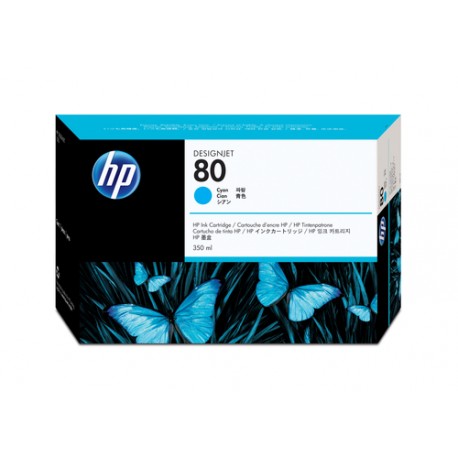 HP 80 cartouche d'encre cyan 350 ml