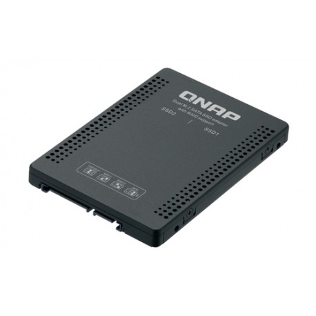 QNAP QDA-A2MAR Boîtier de disques de stockage Enceinte ssd Noir M.2