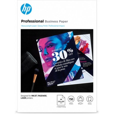 HP Papier Professional Business, brillant, 180 g/m2, A4 (210 x 297 mm), 150 feuilles