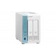 QNAP TS-231P3 NAS Tower Annapurna Labs Alpine AL-214 2 Go DDR3 0 To QNAP QTS Turquoise, Blanc