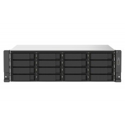 QNAP TS-1673AU-RP-16G serveur de stockage NAS Rack (3 U) Ryzen Embedded V1500B 16 Go DDR4 0 To QNAP QTS Noir, Gris