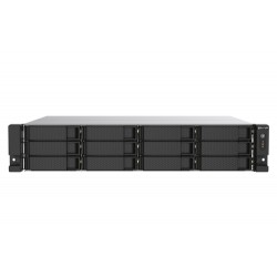 QNAP TS-1273AU-RP-8G serveur de stockage NAS Rack (2 U) Ryzen Embedded V1500B 8 Go DDR4 0 To QNAP QTS Aluminium, Noir