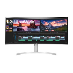 LG 38WN95C-W écran plat de PC 96,5 cm (38") 3840 x 1600 pixels UltraWide Quad HD Noir, Argent, Blanc