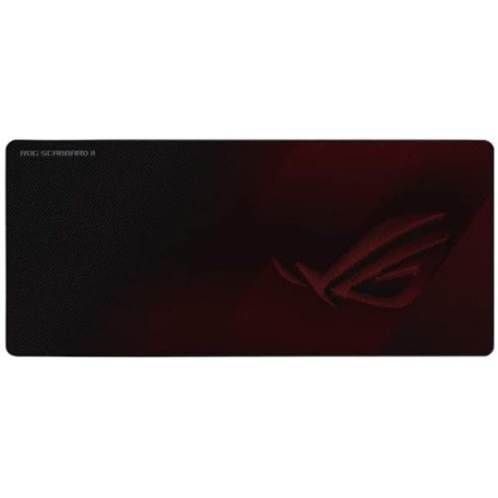 ASUS ROG Strix Scabbard II Tapis de souris de jeu Noir, Rouge