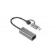 i-tec Metal USB-C/USB-A 2.5Gbps Ethernet Adapter