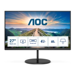 AOC V4 U27V4EA écran plat de PC 68,6 cm (27") 3840 x 2160 pixels 4K Ultra HD LED Noir