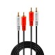 Lindy 35660 câble audio 1 m 2 x RCA Rouge, Blanc