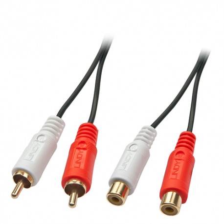 Lindy 35674 câble audio 10 m 2 x RCA Noir